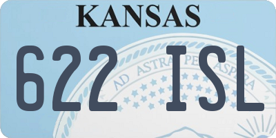 KS license plate 622ISL