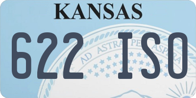 KS license plate 622ISO