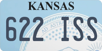 KS license plate 622ISS