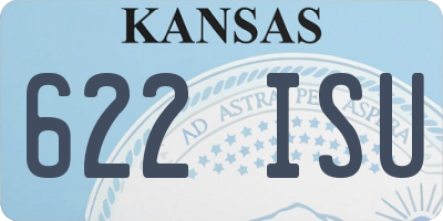 KS license plate 622ISU