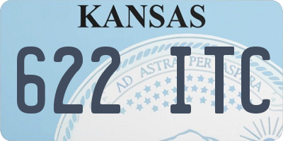 KS license plate 622ITC