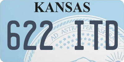 KS license plate 622ITD