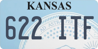 KS license plate 622ITF