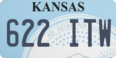 KS license plate 622ITW
