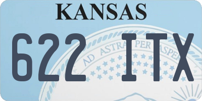 KS license plate 622ITX