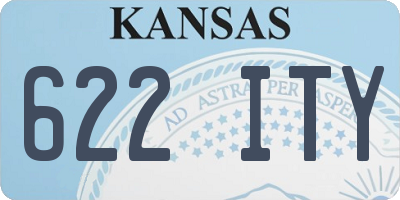 KS license plate 622ITY