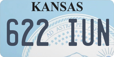 KS license plate 622IUN