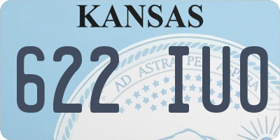 KS license plate 622IUO