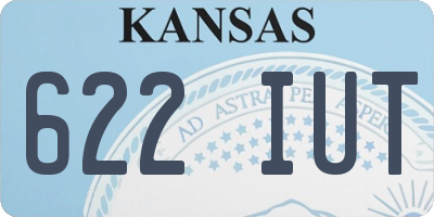 KS license plate 622IUT