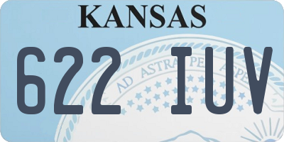KS license plate 622IUV