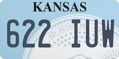 KS license plate 622IUW