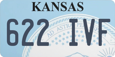 KS license plate 622IVF