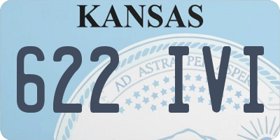 KS license plate 622IVI