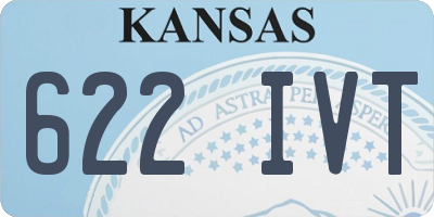 KS license plate 622IVT