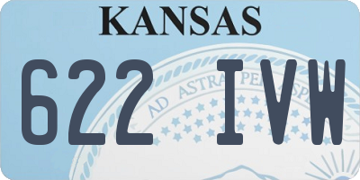 KS license plate 622IVW
