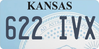 KS license plate 622IVX