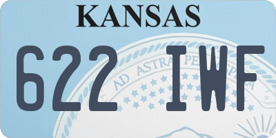 KS license plate 622IWF