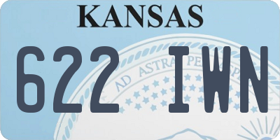 KS license plate 622IWN