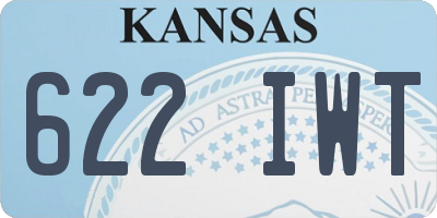 KS license plate 622IWT