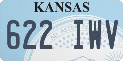 KS license plate 622IWV