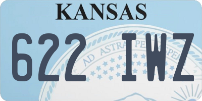 KS license plate 622IWZ