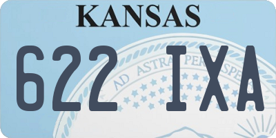 KS license plate 622IXA