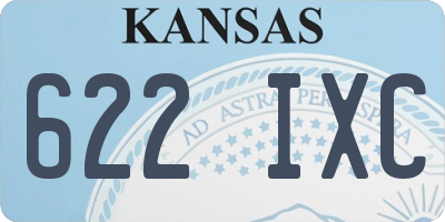 KS license plate 622IXC