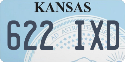 KS license plate 622IXD