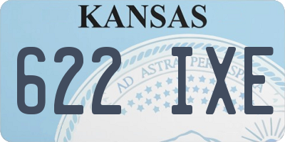 KS license plate 622IXE