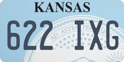 KS license plate 622IXG