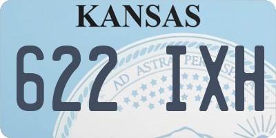 KS license plate 622IXH