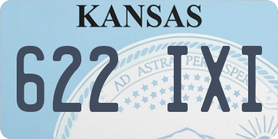 KS license plate 622IXI