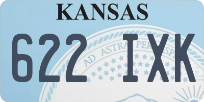 KS license plate 622IXK