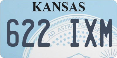 KS license plate 622IXM
