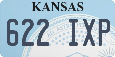 KS license plate 622IXP