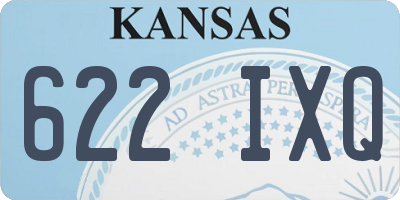 KS license plate 622IXQ