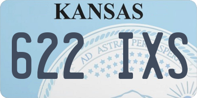KS license plate 622IXS