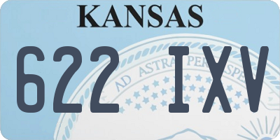 KS license plate 622IXV