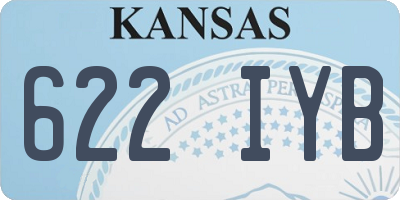 KS license plate 622IYB