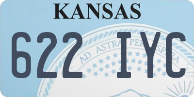 KS license plate 622IYC