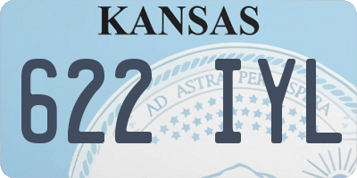 KS license plate 622IYL
