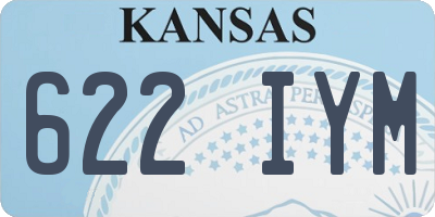 KS license plate 622IYM