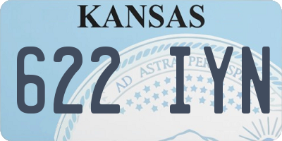 KS license plate 622IYN