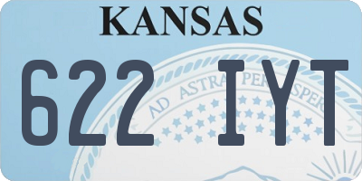 KS license plate 622IYT