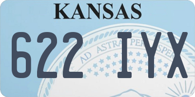 KS license plate 622IYX