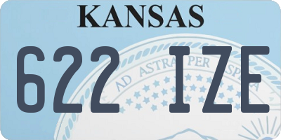KS license plate 622IZE