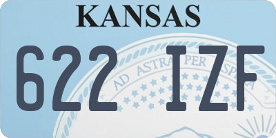 KS license plate 622IZF