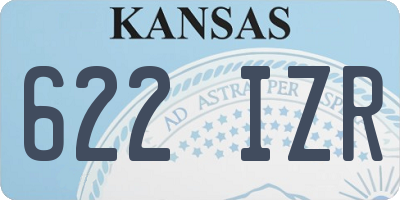 KS license plate 622IZR