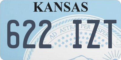KS license plate 622IZT
