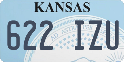 KS license plate 622IZU